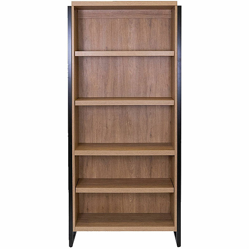 Martin Mason Monarca Laminate Unit 78" Height x 36" Width x 12" Depth - 4 Shelve(s) - 3 Adjustable Shelf(ves) - Material: Thermofused Laminate (TFL) - Finish: Monarca Natural, Wood - Durable, Long Lasting - For Storage, Display, Stationary, De (IMMN3678M)