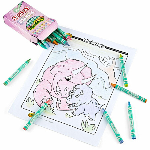 Crayola Regular Size Crayon Sets Regular - For All Ages - Pastel - 24 Each (521835)
