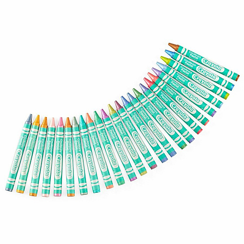 Crayola Regular Size Crayon Sets Regular - For All Ages - Pastel - 24 Each (521835)