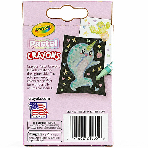 Crayola Regular Size Crayon Sets Regular - For All Ages - Pastel - 24 Each (521835)