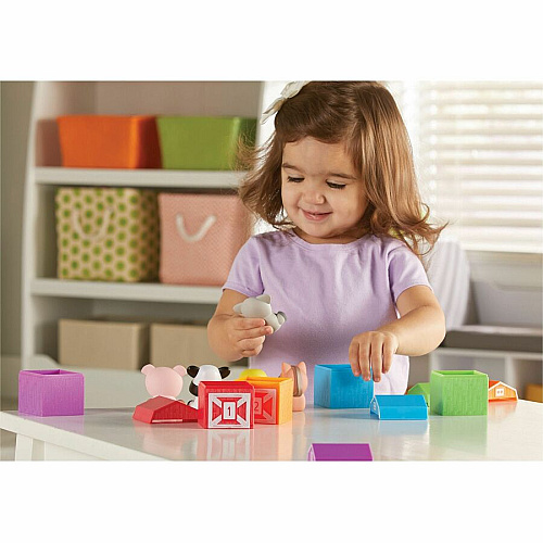 Learning Resources Peekaboo Learning Farm Farm Playset - Theme/Subject: Farm, Learning, Fun - 18 Month & Up - 15 Pieces - Multi (LER6805)