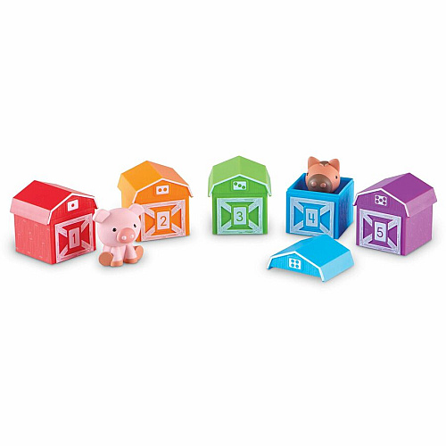 Learning Resources Peekaboo Learning Farm Farm Playset - Theme/Subject: Farm, Learning, Fun - 18 Month & Up - 15 Pieces - Multi (LER6805)