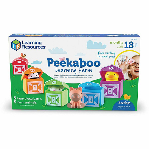 Learning Resources Peekaboo Learning Farm Farm Playset - Theme/Subject: Farm, Learning, Fun - 18 Month & Up - 15 Pieces - Multi (LER6805)