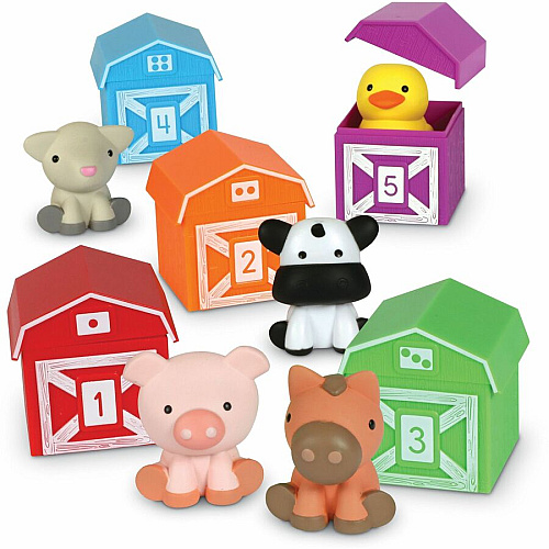 Learning Resources Peekaboo Learning Farm Farm Playset - Theme/Subject: Farm, Learning, Fun - 18 Month & Up - 15 Pieces - Multi (LER6805)