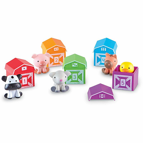 Learning Resources Peekaboo Learning Farm Farm Playset - Theme/Subject: Farm, Learning, Fun - 18 Month & Up - 15 Pieces - Multi (LER6805)