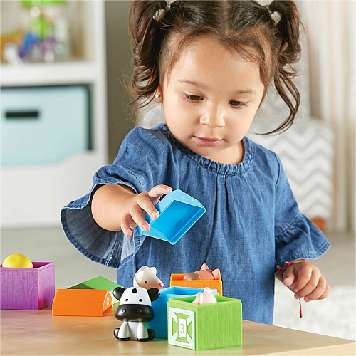 Learning Resources Peekaboo Learning Farm Farm Playset - Theme/Subject: Farm, Learning, Fun - 18 Month & Up - 15 Pieces - Multi (LER6805)