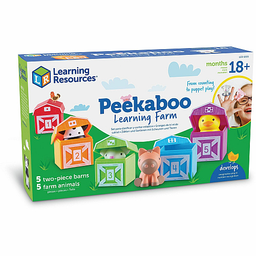 Learning Resources Peekaboo Learning Farm Farm Playset - Theme/Subject: Farm, Learning, Fun - 18 Month & Up - 15 Pieces - Multi (LER6805)
