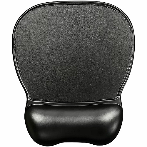 Compucessory Soft Skin Gel Wrist Rest & Mouse Pad 1" Height x 8.50" Width x 9.50" Depth - Black - Gel - Anti-slip - Mouse - 1 Each (23729)