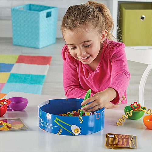 Learning Resources Noodle Knockout Fine Motor Game Learning Toy - Theme/Subject: Learning - 4 Year & Up - 67 Pieces - Multi (LER5549)