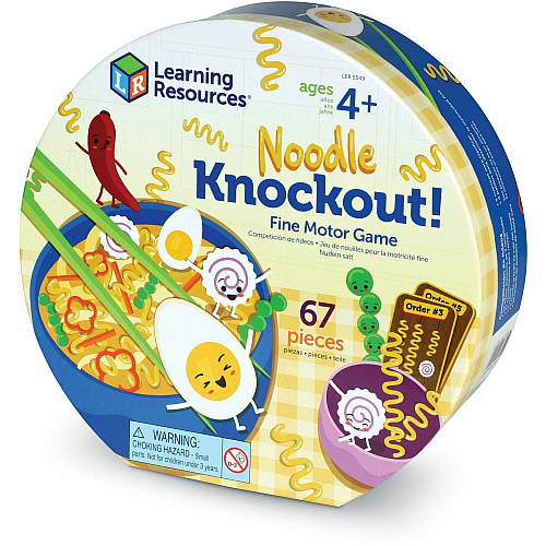 Learning Resources Noodle Knockout Fine Motor Game Learning Toy - Theme/Subject: Learning - 4 Year & Up - 67 Pieces - Multi (LER5549)