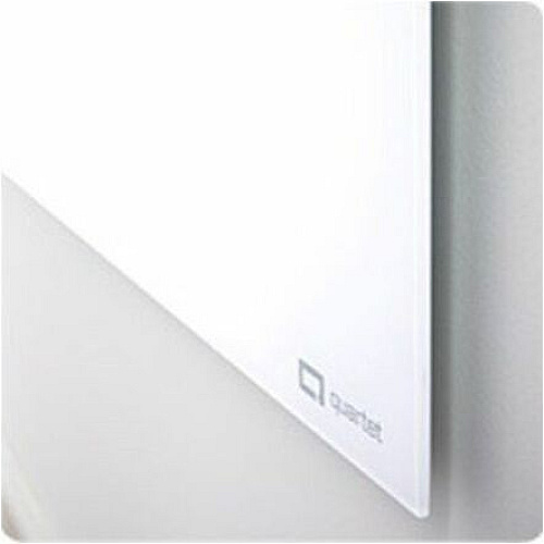 Quartet InvisaMount Magnetic Glass Board 48" (4 ft) Width x 36" (3 ft) Height - White Tempered Glass Surface - Horizontal - Magnetic - Frameless, Accessory Tray, Non-absorbent, Stain Resistant, Ghost Resistant, Scratch Resistant, Dent Resistan (Q25F01IMW)