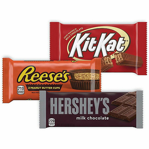 Hershey Chocolate Assortment Milk Chocolate, Peanut Butter - 18 / Carton (24600349)