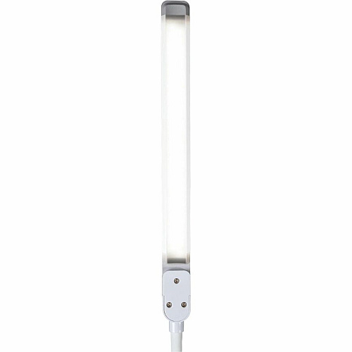 OttLite Swivel LED Desk Lamp with USB Charging and Stand LED Bulb - USB Charging, ClearSun LED, Glare-free Light, Touch-activated, Swivel Head, Flexible Neck, Adjustable Height - Desk Mountable - White - for Desk, Computer, Crafting, Home, Tabl (CSN0800W)