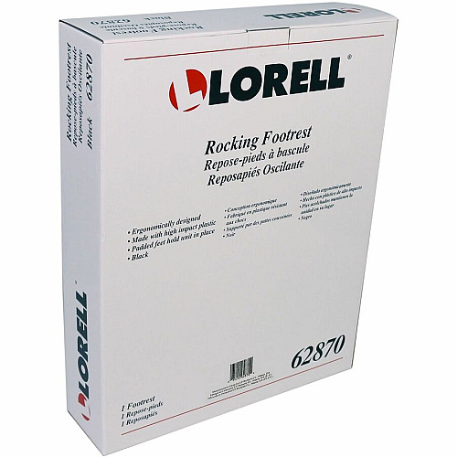 Lorell Ergonomic Rocking Footrest Black - Plastic - 1 Each (LLR62870)