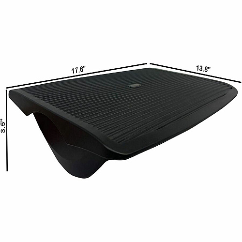 Lorell Ergonomic Rocking Footrest Black - Plastic - 1 Each (LLR62870)