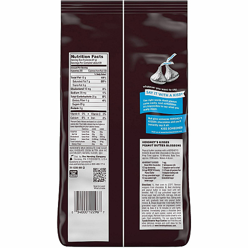 KISSES Candy Milk Chocolate - Individually Wrapped - 3.50 lb - 330 / Carton (20900054)