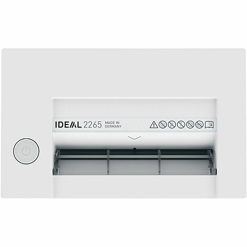 IDEAL Paper Shredder Continuous Shredder - Cross Cut - 6 Per Pass - for shredding Paper Clip, Staples, Paper, Credit Card - P-4 - 8.70" Throat - 5 gal Wastebin Capacity - 149.14 W - White - TAA Compliant - 1 Each (IDEDSH0063H)