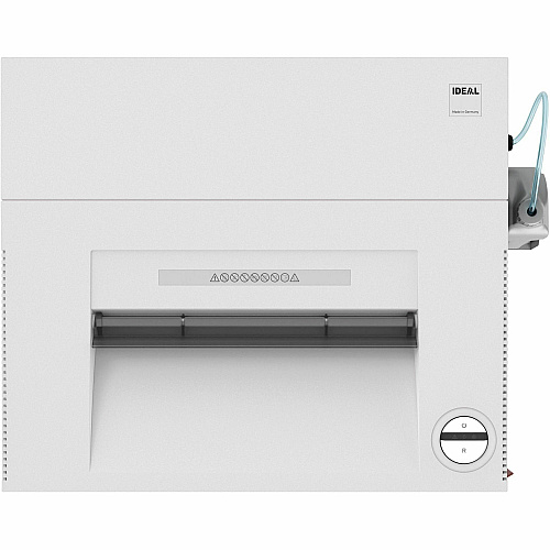 ideal. 4003 Cross-Cut P-4 Shredder Continuous Shredder - Cross Cut - 26 Per Pass - for shredding Paper, Paper Clip, Staples, CD, DVD, Credit Card - P-4 - 44 gal Wastebin Capacity - 1304.97 W - White - 1 Each (IDEDSH0396OH)