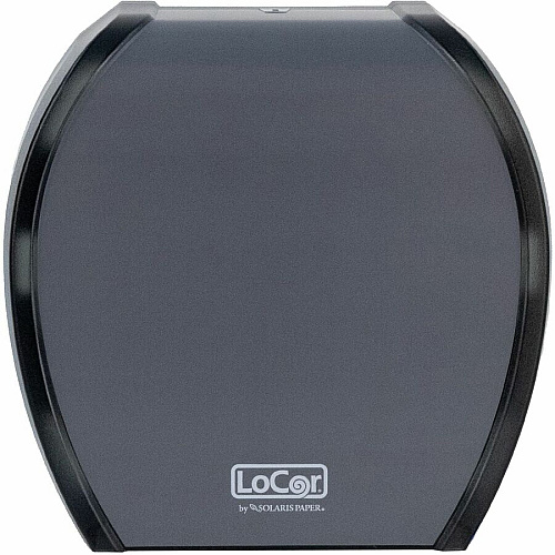 LoCor Paper Jumbo Bath Tissue Dispenser Roll Dispenser - 4.8" Height x 12" Width x 11.8" Depth - Matte Gray - 1 Each (D67032N)