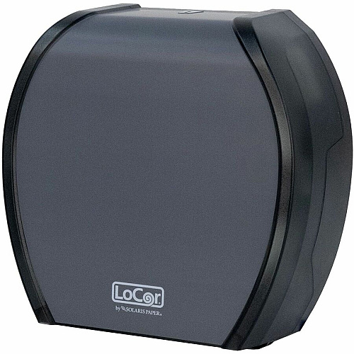 LoCor Paper Jumbo Bath Tissue Dispenser Roll Dispenser - 4.8" Height x 12" Width x 11.8" Depth - Matte Gray - 1 Each (D67032N)