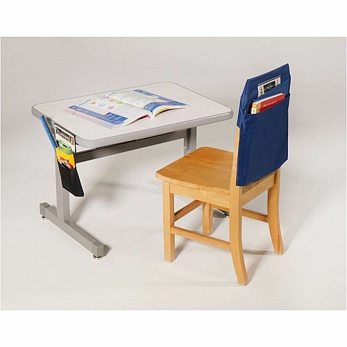 Seat Sack Hand-e-Sack Storage Pouches Desk - Interlockable, Tear Resistant, Adhesive, Storage Space - Black - 1 Carton (50193)
