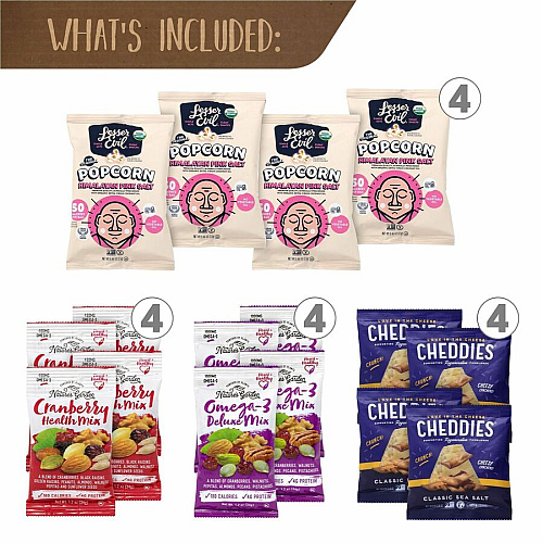 Snack Box Pros Salty & Sweet Snack Box Cholesterol-free - Assorted - 43 / Carton (70000167)