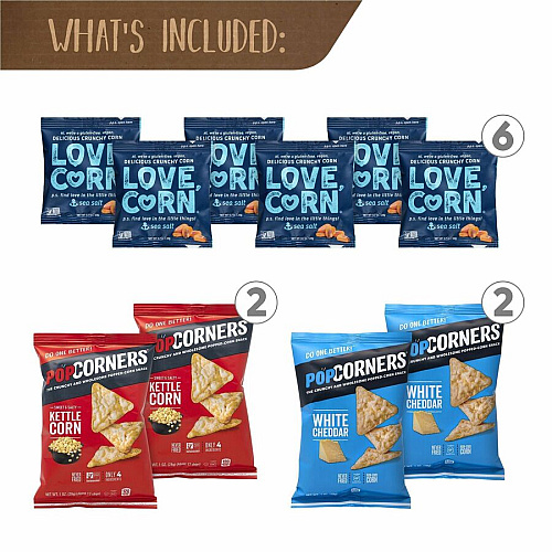 Snack Box Pros Salty & Sweet Snack Box Cholesterol-free - Assorted - 43 / Carton (70000167)