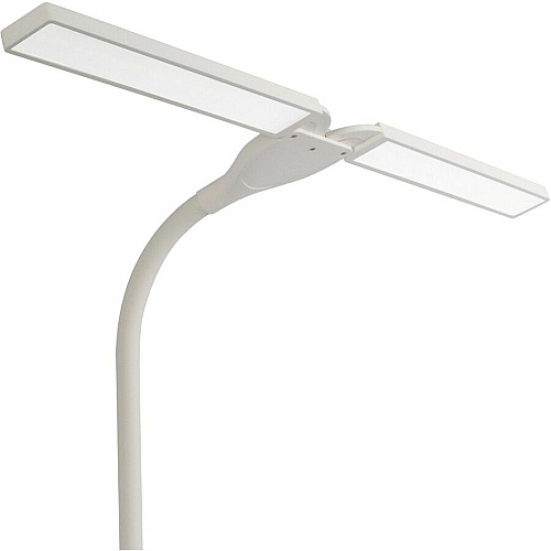 OttLite Wellness Series Pivot LED Desk Lamp 26" Height x 6.7" Width - LED Bulb - Adjustable Height, Flexible Neck, ClearSun LED, Dimmable, Touch Sensitive Control Panel, Color Changing Mode, Auto Shut-off - Desk Mountable - White - for Desk - 1 (CSN5908C)