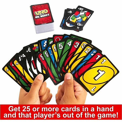 UNO Show 'Em No Mercy Card Game For Kids, Adults & Family Night, Parties And Travel (HWV18)