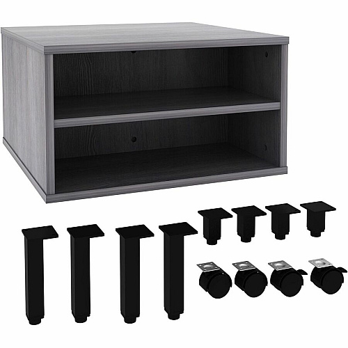 Lorell Reception Table Height Adjustable - 24" Table Top Width x 24" Table Top Depth - 20" Height - Reception, Storage - Weathered Charcoal, Laminated - Metal - 1 Each (69203)