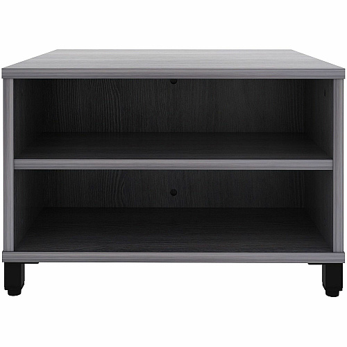 Lorell Reception Table Height Adjustable - 24" Table Top Width x 24" Table Top Depth - 20" Height - Reception, Storage - Weathered Charcoal, Laminated - Metal - 1 Each (69203)