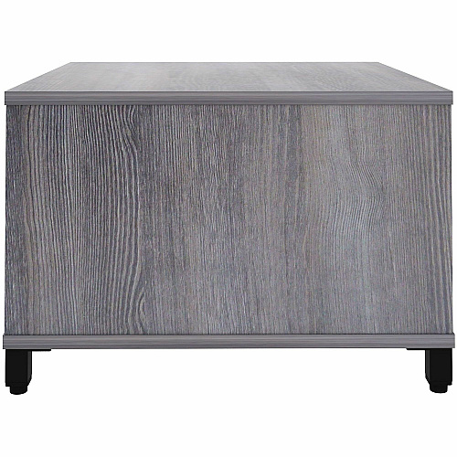 Lorell Reception Table Height Adjustable - 24" Table Top Width x 24" Table Top Depth - 20" Height - Reception, Storage - Weathered Charcoal, Laminated - Metal - 1 Each (69203)