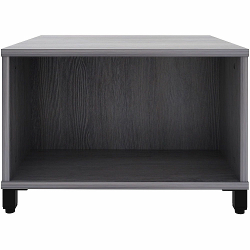 Lorell Reception Table Height Adjustable - 24" Table Top Width x 24" Table Top Depth - 20" Height - Reception, Storage - Weathered Charcoal, Laminated - Metal - 1 Each (69203)