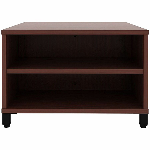 Lorell Reception Table Height Adjustable - 24" Table Top Width x 24" Table Top Depth - 20" Height - Reception, Storage - Mahogany, Laminated - Metal - 1 Each (69200)