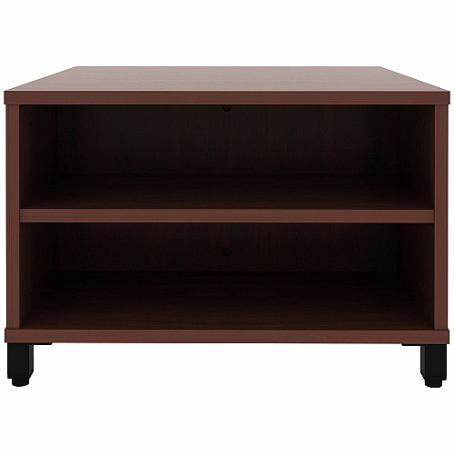 Lorell Reception Table Height Adjustable - 24" Table Top Width x 24" Table Top Depth - 20" Height - Reception, Storage - Mahogany, Laminated - Metal - 1 Each (69200)