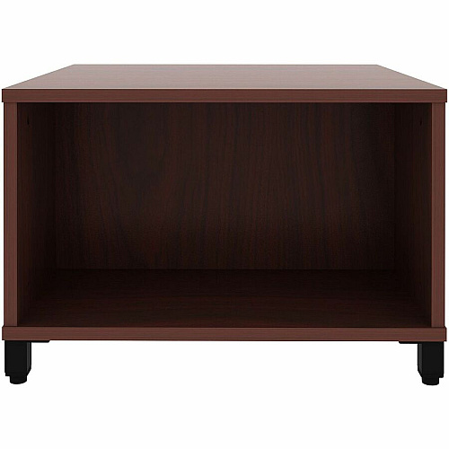 Lorell Reception Table Height Adjustable - 24" Table Top Width x 24" Table Top Depth - 20" Height - Reception, Storage - Mahogany, Laminated - Metal - 1 Each (69200)
