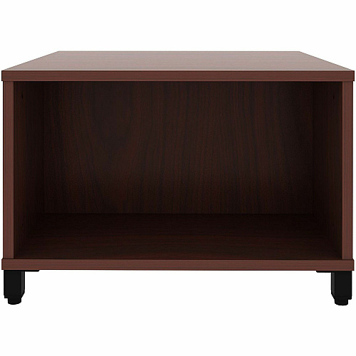 Lorell Reception Table Height Adjustable - 24" Table Top Width x 24" Table Top Depth - 20" Height - Reception, Storage - Mahogany, Laminated - Metal - 1 Each (69200)