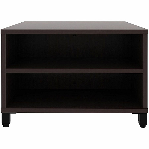 Lorell Reception Table Height Adjustable - 24" Table Top Width x 24" Table Top Depth - 20" Height - Reception, Storage - Espresso, Laminated - Metal - 1 Each (69204)