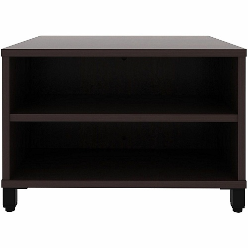 Lorell Reception Table Height Adjustable - 24" Table Top Width x 24" Table Top Depth - 20" Height - Reception, Storage - Espresso, Laminated - Metal - 1 Each (69204)