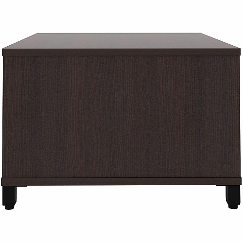 Lorell Reception Table Height Adjustable - 24" Table Top Width x 24" Table Top Depth - 20" Height - Reception, Storage - Espresso, Laminated - Metal - 1 Each (69204)