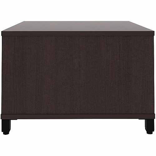 Lorell Reception Table Height Adjustable - 24" Table Top Width x 24" Table Top Depth - 20" Height - Reception, Storage - Espresso, Laminated - Metal - 1 Each (69204)
