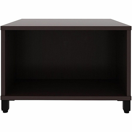 Lorell Reception Table Height Adjustable - 24" Table Top Width x 24" Table Top Depth - 20" Height - Reception, Storage - Espresso, Laminated - Metal - 1 Each (69204)