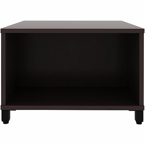 Lorell Reception Table Height Adjustable - 24" Table Top Width x 24" Table Top Depth - 20" Height - Reception, Storage - Espresso, Laminated - Metal - 1 Each (69204)