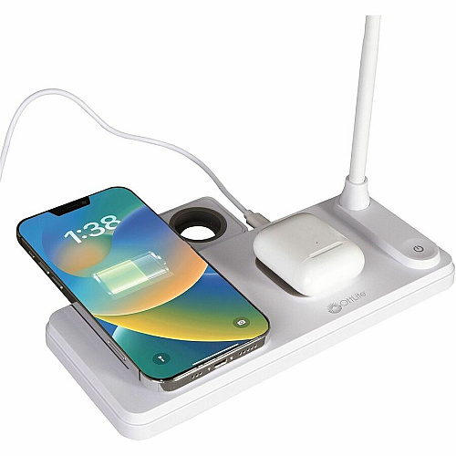 OttLite LED Desk Light with Multi Charging Station (VW2009)