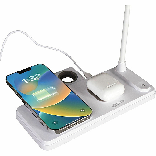 OttLite LED Desk Light with Multi Charging Station (VW2009)