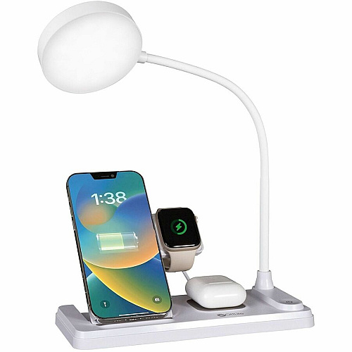 OttLite LED Desk Light with Multi Charging Station (VW2009)