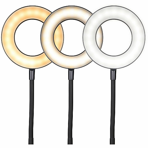 OttLite Vibe Rechargeable LED Ring Desk Lamp (CS309G5W)