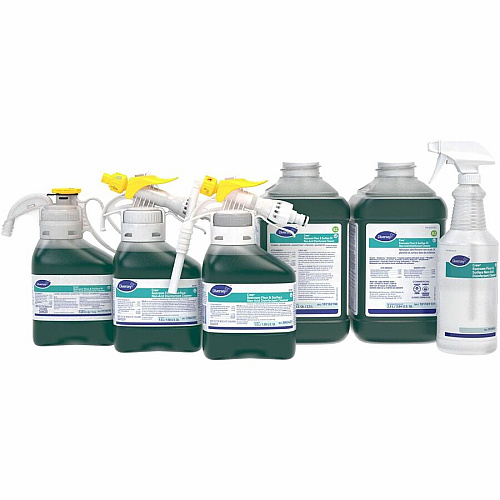 Diversey Crew Restroom Disinfectant Cleaner For Multi Surface - Concentrate - Liquid - 50.7 fl oz (1.6 quart) - 7 pH - Fresh Scent - Cleanse, Deodorize, Disinfectant, Rinse-free, Virucidal - Green Spray - 1 Each (3364707)