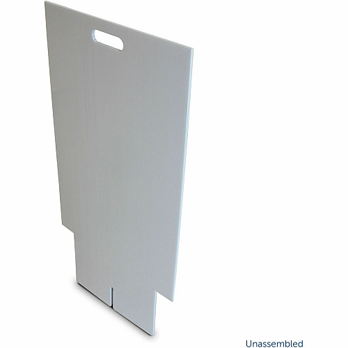 Flipside Products Flipside Premium Dry-Erase Marquee Easel White Corrugated Plastic Surface - Sturdy, Lightweight, Foldable, Handle, Ghost Resistant - Assembly Required - 1 Each (31276)