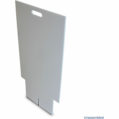 Flipside Products Flipside Premium Dry-Erase Marquee Easel White Corrugated Plastic Surface - Sturdy, Lightweight, Foldable, Handle, Ghost Resistant - Assembly Required - 1 Each (31276)